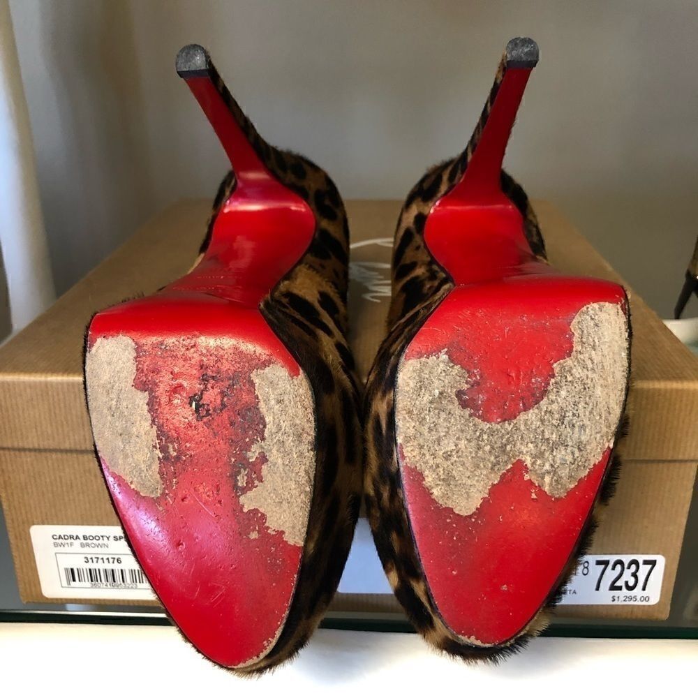 Christian Louboutin Leopard Platform Forms 39.5 - image 7